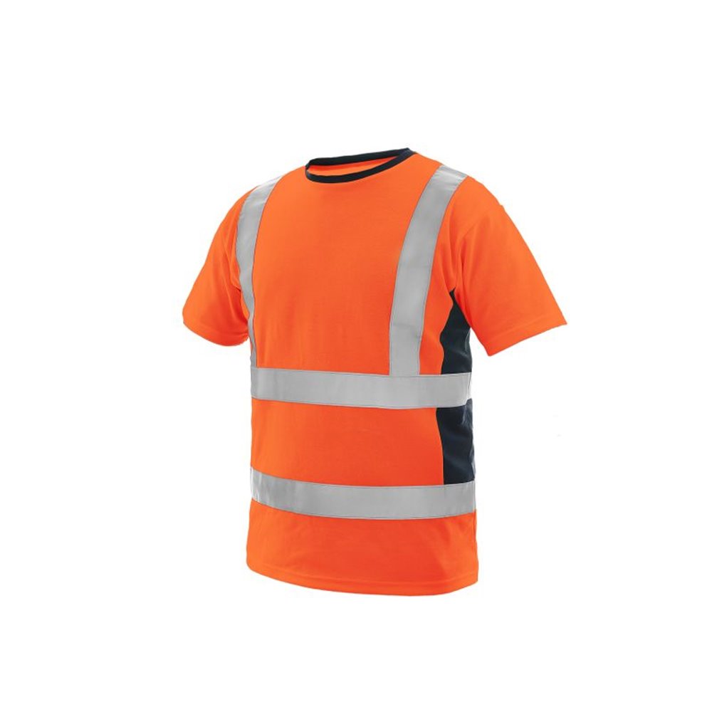 Koszulka CXS EXETER, męska, ostrzegawcza, kolor pomarańczowy
