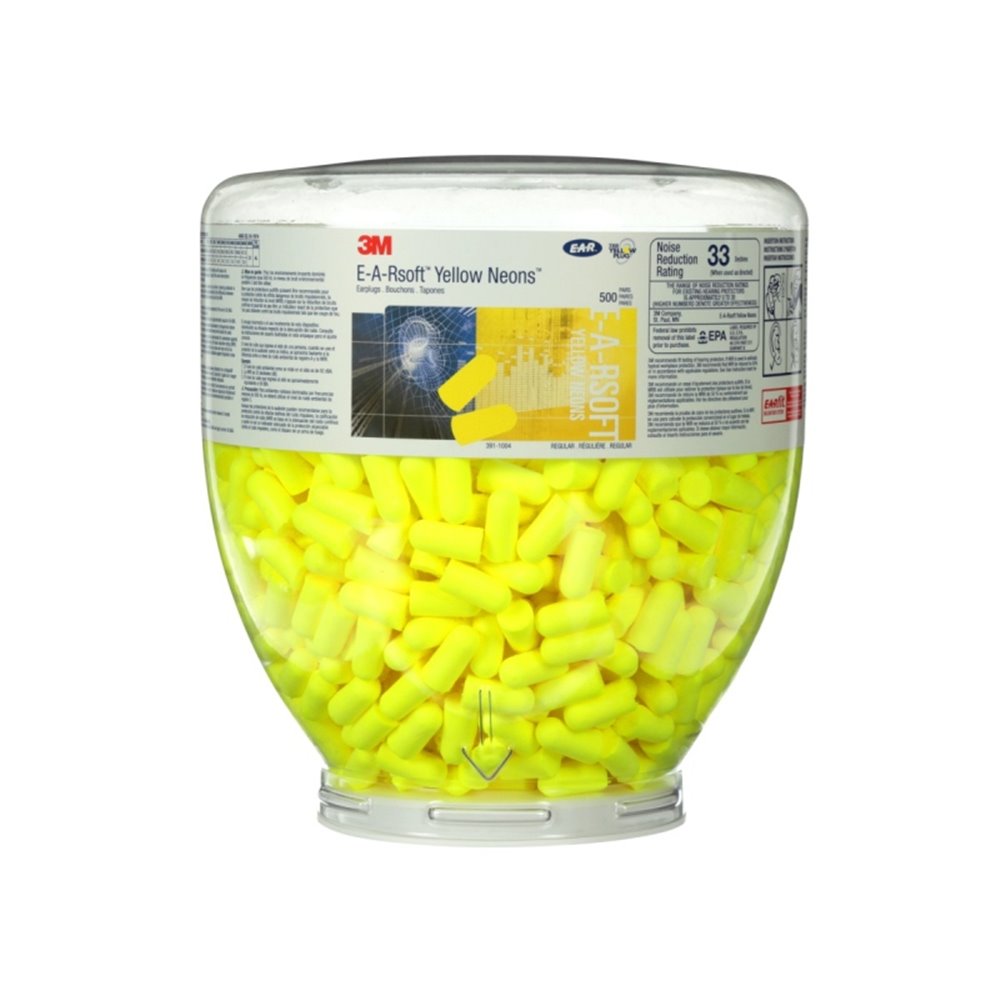 Wkład wymienny 3M™ E-A-Rsoft™ Yellow Neons (PD-01-002) w butli 500 par