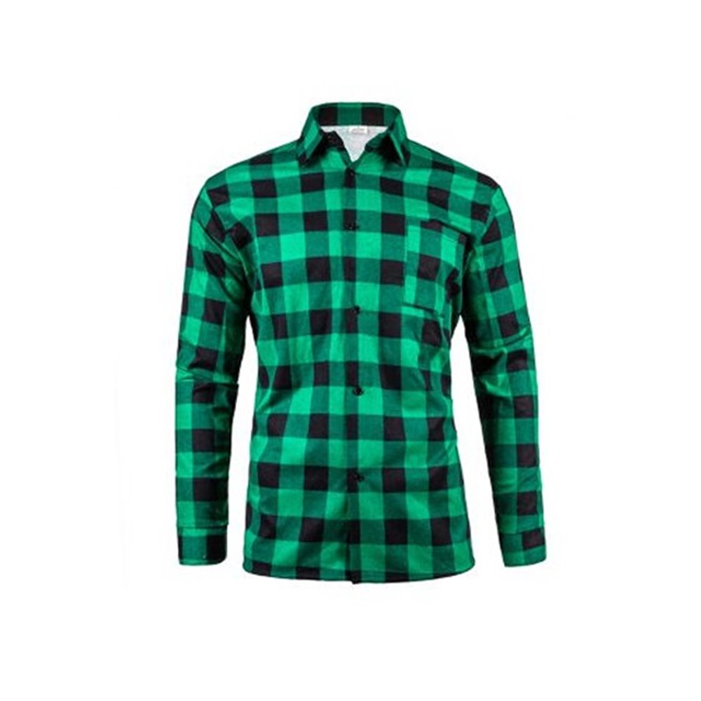 Koszula robocza flanelowa zielona