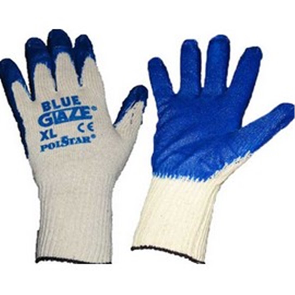 Rękawice bawełniane powlekane gumą Blue Glaze XL , XXL