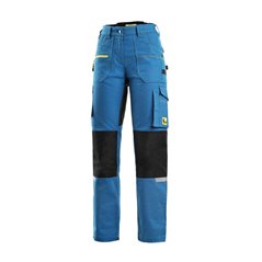 Spodnie CXS STRETCH, damskie, średni niebieski - czarny